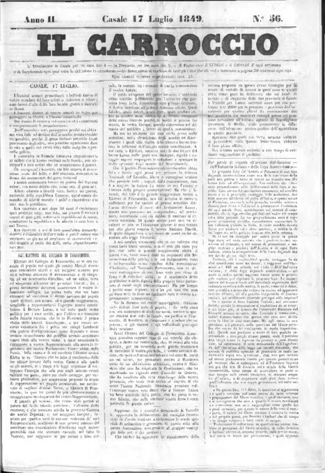 Il Carroccio - Edizione 56 del 17/07/1849